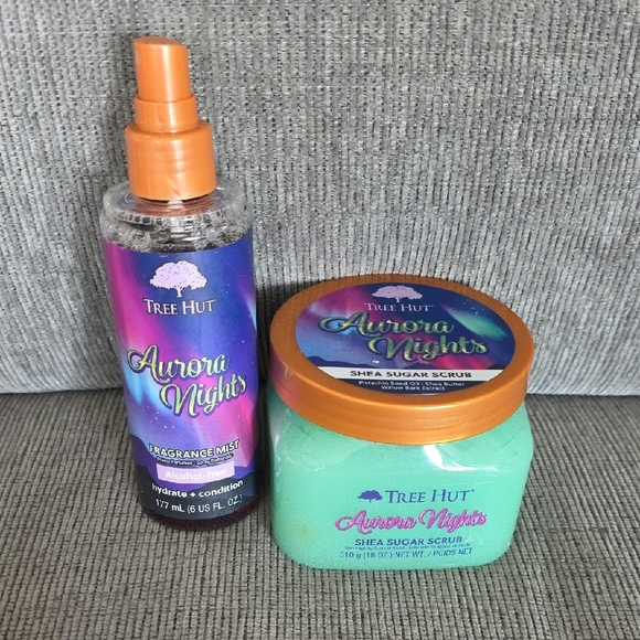 Tree Hut Moroccan Rose and Aurora Nights Bath Set, All New, 4 Items. - Picture 7 of 10